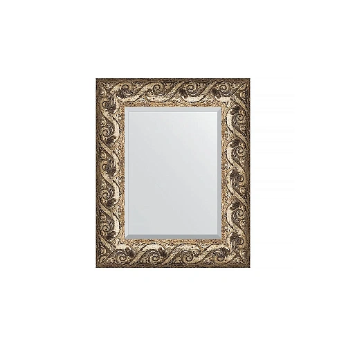 Зеркало Evoform EXCLUSIVE, BY 1371, 46 x 56 см с фацетом в багетной раме - фреска Зеркало Evoform EXCLUSIVE, BY 1371, 46 x 56 см с фацетом в багетной раме - фреска