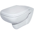 Детальная картинка товара «унитаз подвесной duravit d-code 45700900a1 rimless, с сиденьем микролифт»