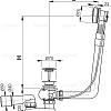 Слив-перелив AlcaPlast A552KM Слив-перелив AlcaPlast A552KM