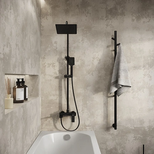 Душевая система GROSSMAN Cosmo 500.K35.02.210 черный матовый Душевая система GROSSMAN Cosmo 500.K35.02.210 черный матовый