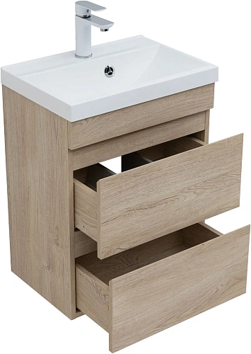 Тумба под раковину Aquanet Нота New 50 дуб светлый 00334196 подвесная Тумба под раковину Aquanet Нота New 50 дуб светлый 00334196 подвесная
