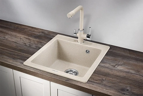 Кухонная мойка Granula 4651, ПИРИТ, кварц 465x510 Кухонная мойка Granula 4651, ПИРИТ, кварц 465x510