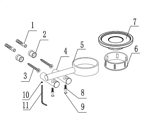 Мыльница с держателем ABBER Osten 316 AA1858BGG оружейная сталь брашированная Мыльница с держателем ABBER Osten 316 AA1858BGG оружейная сталь брашированная