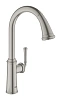 Смеситель для кухни GROHE QuickFix Gloucester, с высоким C-образным изливом, суперсталь (30422DC0)