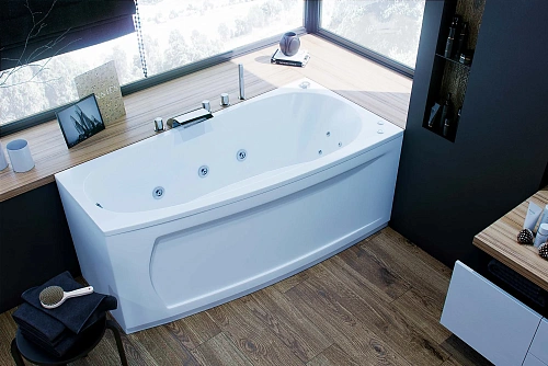 Акриловая ванна Aquatek Пандора PAN160-0000106 левая Акриловая ванна Aquatek Пандора PAN160-0000106 левая