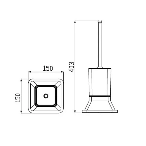 Ершик для унитаза Kaiser Moderne KH-1036 Ершик для унитаза Kaiser Moderne KH-1036