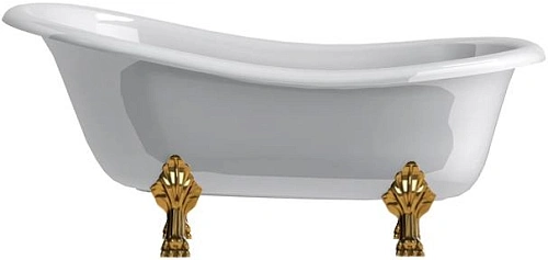 Ванна из искусственного камня Astra-Form Роксбург ножки золото 1010032 Ванна из искусственного камня Astra-Form Роксбург ножки золото 1010032