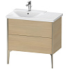Картинка анонса товара «тумба под раковину duravit xviu xv44940b171 напольная 80 см средиземноморский дуб»