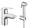 Картинка анонса товара «смеситель для раковины grohe start edge с гигиеническим душем, хром (23773001)»
