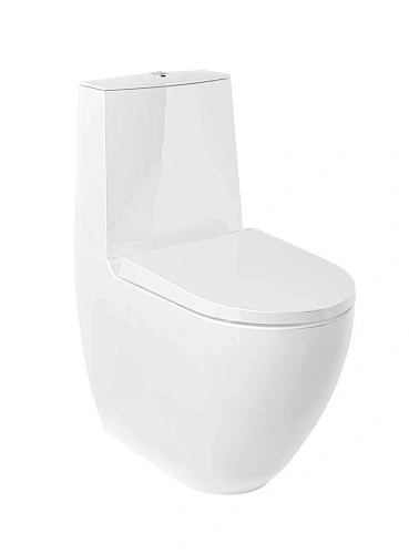 Унитаз напольный Kludi RESA D 24WCB0543 керамический, компакт Унитаз напольный Kludi RESA D 24WCB0543 керамический, компакт