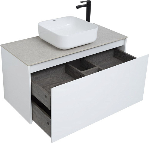 Тумба под раковину Aquanet Nova Lite 100 белый (1 ящик) 00242580 Тумба под раковину Aquanet Nova Lite 100 белый (1 ящик) 00242580