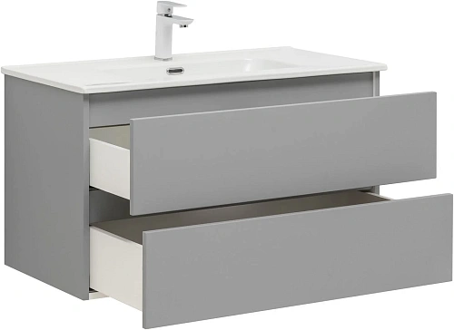 Тумба под раковину Aquanet Вега 2.0 90 мисти грин 00337962 подвесная Тумба под раковину Aquanet Вега 2.0 90 мисти грин 00337962 подвесная