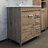 Тумба раковина Comforty Марио-75 00-00004157 дуб темный раковина Quadro 75