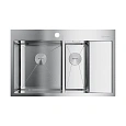 Кухонная мойка Omoikiri Akisame 78-2-IN-L нерж.сталь/нержавеющая сталь 4973062 Кухонная мойка Omoikiri Akisame 78-2-IN-L нерж.сталь/нержавеющая сталь 4973062