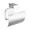 Держатель туалетной бумаги Lemark SMOOTH LINE с крышкой, хром 9721010 Держатель туалетной бумаги Lemark SMOOTH LINE с крышкой, хром 9721010