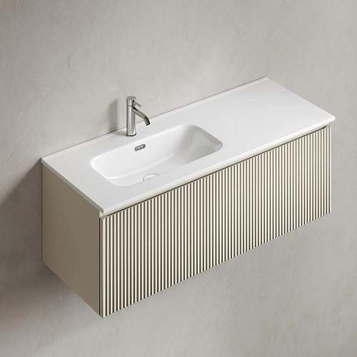 Тумба под раковину SANCOS Snob SNR1.0120LCE R 1.0 1195х445х406 Beige Soft подвесная Тумба под раковину SANCOS Snob SNR1.0120LCE R 1.0 1195х445х406 Beige Soft подвесная