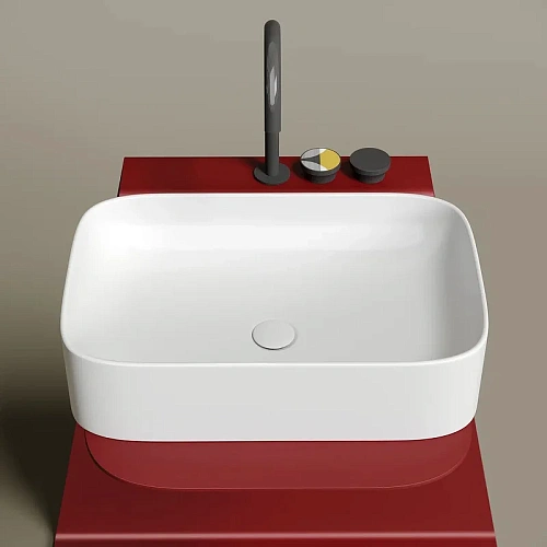 Раковина Ceramica Nova ELEMENT CN6053MW белый матовый накладная Раковина Ceramica Nova ELEMENT CN6053MW белый матовый накладная