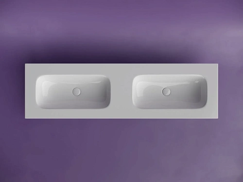 Раковина Ceramica Nova Grace CN7023wx мебельная 1610x457x137 с двумя чашами без отверстий под смеситель белый Раковина Ceramica Nova Grace CN7023wx мебельная 1610x457x137 с двумя чашами без отверстий под смеситель белый