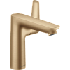 Картинка анонса товара «смеситель для раковины hansgrohe talis e со сливным гарнитуром 71754140, шлифованная бронза»