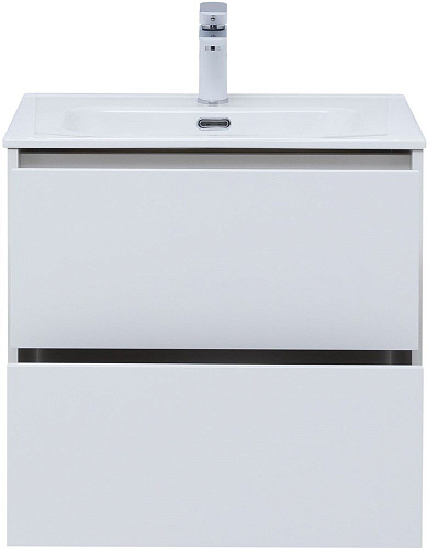 Тумба под раковину Aquanet Lino 60 (Flat) белый глянец 00287540 Тумба под раковину Aquanet Lino 60 (Flat) белый глянец 00287540