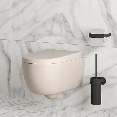 Унитаз подвесной Abner 103T20401R (545x360x330) матовый бежевый безободковый с толстой крышкой 103T20401R-102T20401 Унитаз подвесной Abner 103T20401R (545x360x330) матовый бежевый безободковый с толстой крышкой 103T20401R-102T20401