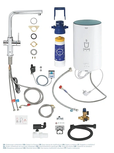 Смеситель для кухни GROHE Red Duo New с функцией кипячения воды (Водонагреватель M-size в комплекте) 30327001 Смеситель для кухни GROHE Red Duo New с функцией кипячения воды (Водонагреватель M-size в комплекте) 30327001