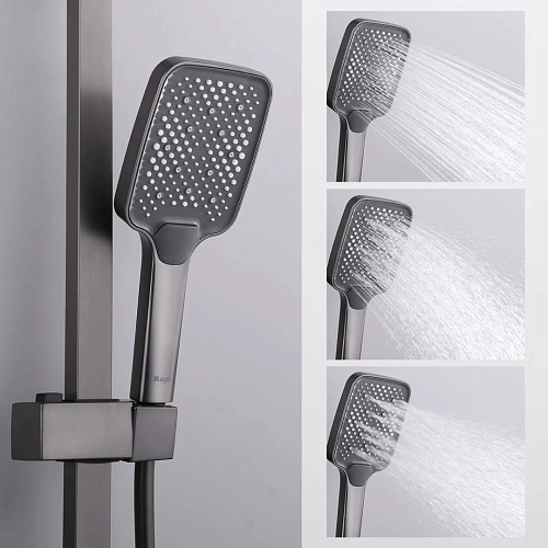 Душевая система Raglo R01.24.09, графит Душевая система Raglo R01.24.09, графит