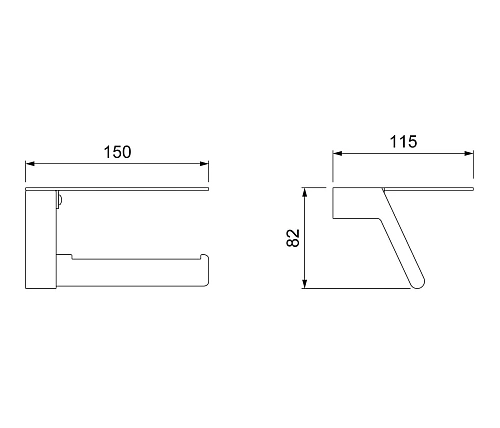 Держатель туалетной бумаги Timo Selene 10043/00 с полкой для телефона хром Держатель туалетной бумаги Timo Selene 10043/00 с полкой для телефона хром