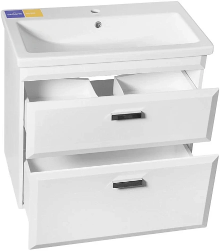 Тумба под раковину Style Line Лотос 80, Комо 80, Люкс белая, PLUS СС-00000366 Тумба под раковину Style Line Лотос 80, Комо 80, Люкс белая, PLUS СС-00000366
