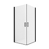 Картинка анонса товара «душевой уголок new trendy negra 90x90x195 exk-1128/exk-1128 (черный)»