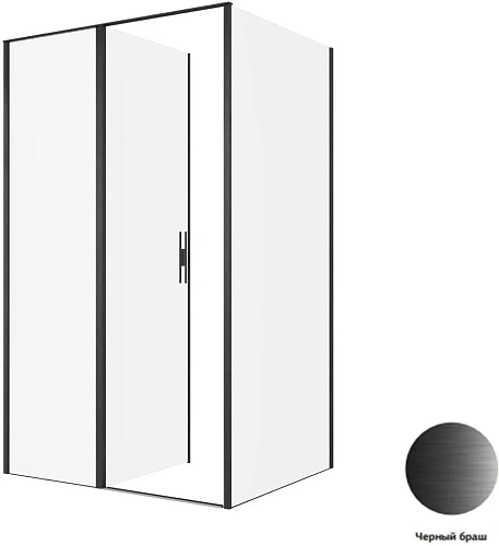 Душевой уголок Allen Brau Priority 120x100 3.31033.BBA + 3.31048.BBA черный браш Душевой уголок Allen Brau Priority 120x100 3.31033.BBA + 3.31048.BBA черный браш