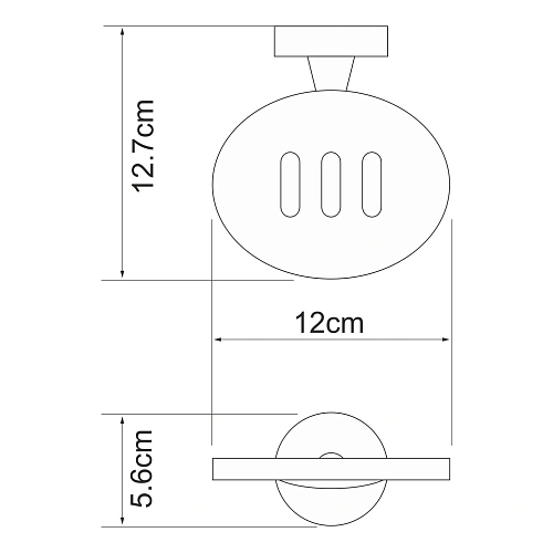 Мыльница WasserKRAFT Isen K-4069 хром Мыльница WasserKRAFT Isen K-4069 хром