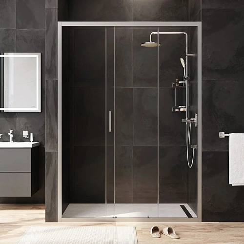 Душевая дверь AM.PM Gem W90G-140-1-195MT 140х195, стекло прозрачное, профиль хром матовый Душевая дверь AM.PM Gem W90G-140-1-195MT 140х195, стекло прозрачное, профиль хром матовый