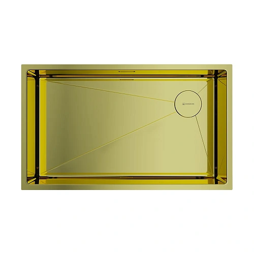 Кухонная мойка Omoikiri Taki 74-U/IF-LG SIDE нержавеющая сталь/светлое золото 4993171 Кухонная мойка Omoikiri Taki 74-U/IF-LG SIDE нержавеющая сталь/светлое золото 4993171