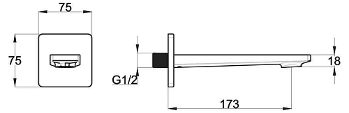 Излив BelBagno CARIN CAR-BC-CRM хром Излив BelBagno CARIN CAR-BC-CRM хром