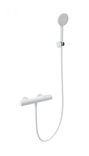 Смеситель для душа Wonzon & Woghand с термостатом, белый матовый (WW-A2006-A-MW) Смеситель для душа Wonzon & Woghand с термостатом, белый матовый (WW-A2006-A-MW)