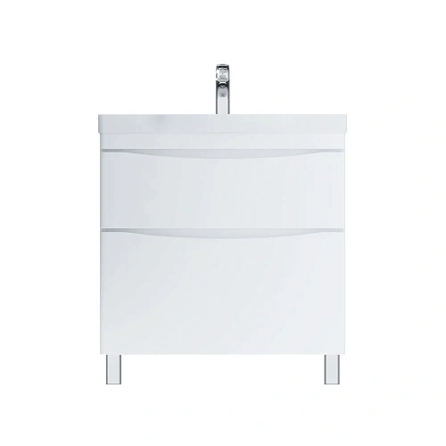Тумба под раковину AM.PM Like M80FSX0802WG напольная, 80 см, белый Тумба под раковину AM.PM Like M80FSX0802WG напольная, 80 см, белый