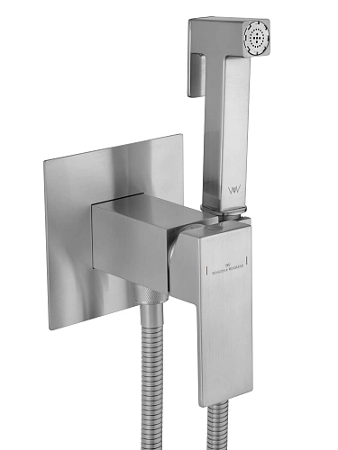 Гигиенический душ Wonzon & Woghand CUBE брашированный никель (WW-88829016-BN) Гигиенический душ Wonzon & Woghand CUBE брашированный никель (WW-88829016-BN)