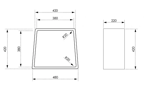 Стул для душа ABBER Stein AS1638 белый матовый Стул для душа ABBER Stein AS1638 белый матовый