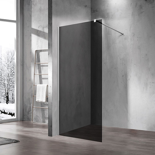 Душевая перегородка Vincea Walk-In VSW-1H120CG,1200x2000, хром, стекло тонированное Душевая перегородка Vincea Walk-In VSW-1H120CG,1200x2000, хром, стекло тонированное