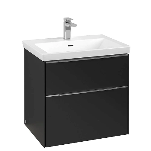 Тумба под раковину Villeroy & Boch Subway 3.0 с подсветкой Volcano Black / Volcano Black C576L0VL Тумба под раковину Villeroy & Boch Subway 3.0 с подсветкой Volcano Black / Volcano Black C576L0VL