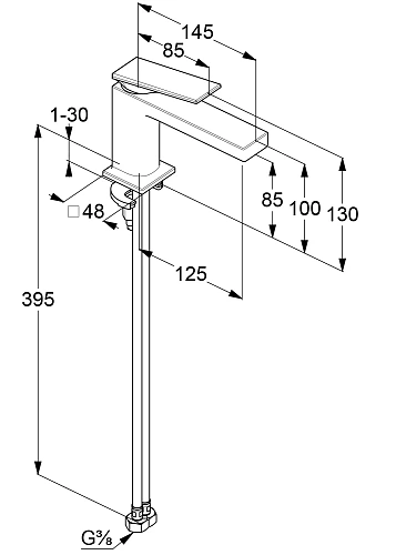 Смеситель для раковины Kludi DECUS 54290N075 брашированное золото Смеситель для раковины Kludi DECUS 54290N075 брашированное золото