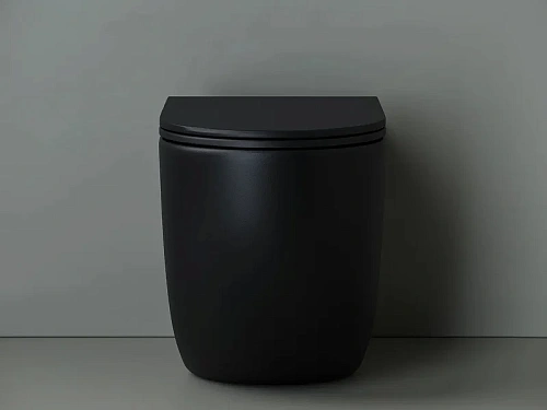 Унитаз приставной Ceramica Nova METROPOL CN4004MB черный матовый Унитаз приставной Ceramica Nova METROPOL CN4004MB черный матовый