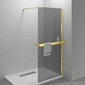 Душевая перегородка VinceaWalk-In HR VSW-4HR800CGG, 800x2000, брашированное золото, стекло тонирован Душевая перегородка VinceaWalk-In HR VSW-4HR800CGG, 800x2000, брашированное золото, стекло тонирован