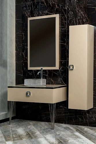 Шкаф-пенал Armadi Art LUCIDO 772-CP капучино RAL1019 Шкаф-пенал Armadi Art LUCIDO 772-CP капучино RAL1019