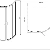 Душевой уголок Aquatek AQ.RO.090.1GM стекло прозрачное 1/4 круга, двери раздвижные, 200x90x90 см, профиль оружейная сталь Душевой уголок Aquatek AQ.RO.090.1GM стекло прозрачное 1/4 круга, двери раздвижные, 200x90x90 см, профиль оружейная сталь