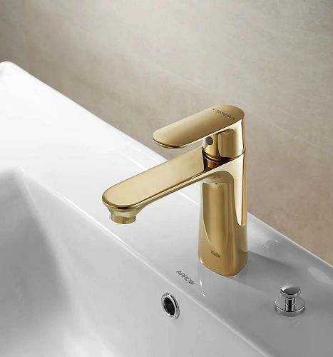Смеситель для раковины ARROW AMP11848J, золото Смеситель для раковины ARROW AMP11848J, золото