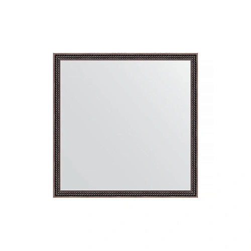 Зеркало в багетной раме Evoform Definite BY 0607 58 x 58 см, витой махагон Зеркало в багетной раме Evoform Definite BY 0607 58 x 58 см, витой махагон