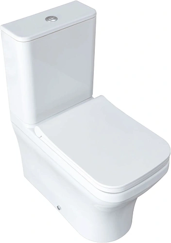 Чаша напольного унитаза Allen Brau Infinity 4.21012.20 с крышкой, белый глянец Чаша напольного унитаза Allen Brau Infinity 4.21012.20 с крышкой, белый глянец