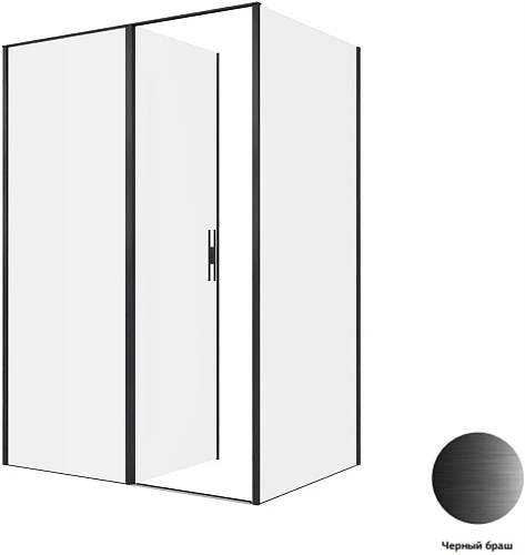 Душевой уголок Allen Brau Priority 140x100 3.31036.BBA + 3.31048.BBA черный браш Душевой уголок Allen Brau Priority 140x100 3.31036.BBA + 3.31048.BBA черный браш